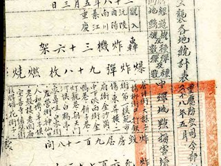 日机轰炸重庆统计表(三)